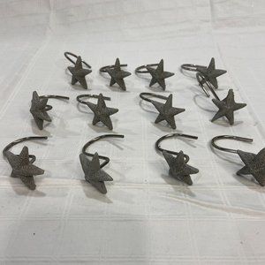 Starfish shower curtain hooks set of 12